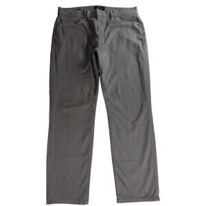 Lucky Brand Mens 36x30 121 Heritage Slim Fit Pants Gray Stretch Chino Casual